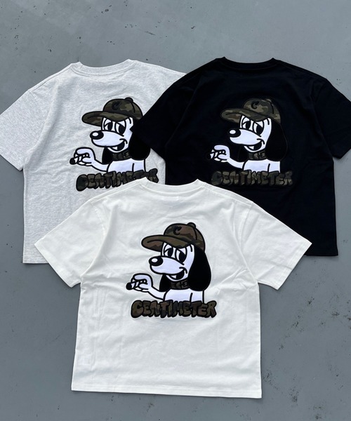 centimeter(センチメーター)の「Camo CMT ruler tee(Tシャツ/カットソー・メンズ・ホワイト/ブラック/杢グレー・MEDIUM/LARGE/X-LARGE)」の12枚目の写真