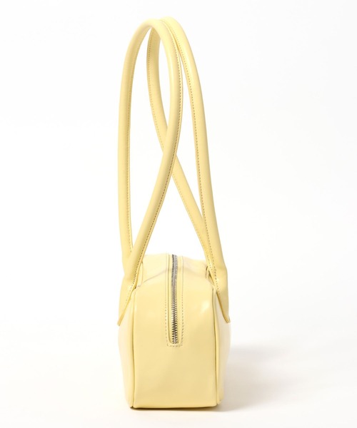 FOREVER 21（フォーエバー トゥエンティーワン）の「【2025SS】ロゴスクエアボストン（ボストンバッグ・レディース・イエロー/ブラック/ライトブラウン・FREE）」の5枚目の写真