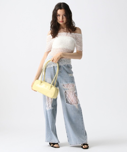 FOREVER 21（フォーエバー トゥエンティーワン）の「【2025SS】ロゴスクエアボストン（ボストンバッグ・レディース・イエロー/ブラック/ライトブラウン・FREE）」の18枚目の写真