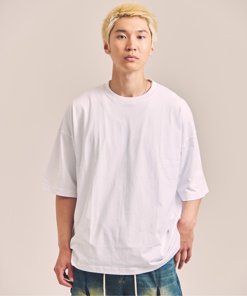 SHELTECH(シェルテック)の「SHELTECH-プレーティング天竺-WideSSTEE(Tシャツ/カットソー・メンズ・ブラック/ホワイト・M/L/XL)」の3枚目の写真