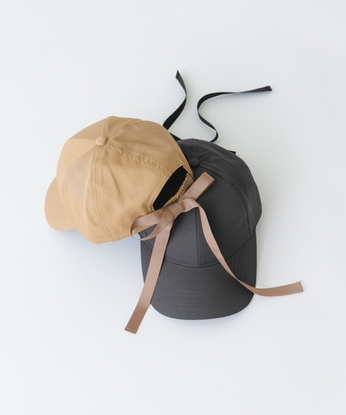 RODE SKO(ロデスコ)の「リボンキャップ(キャップ・レディース・チャコールグレー/ベージュ・FREE)」の11枚目の写真