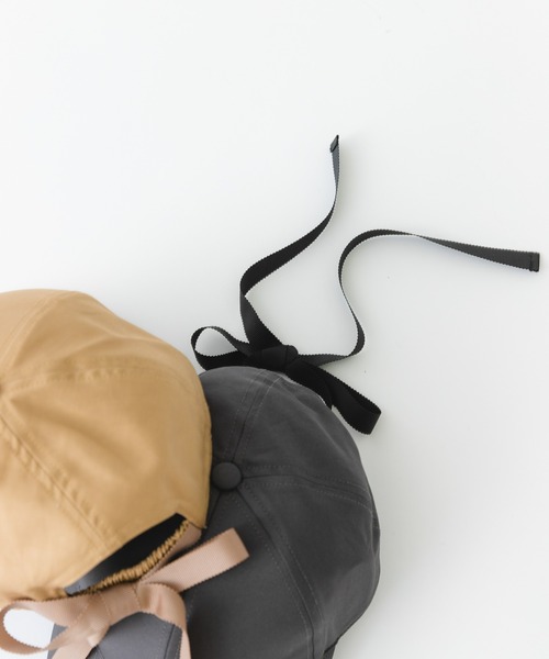 RODE SKO(ロデスコ)の「リボンキャップ(キャップ・レディース・チャコールグレー/ベージュ・FREE)」の13枚目の写真