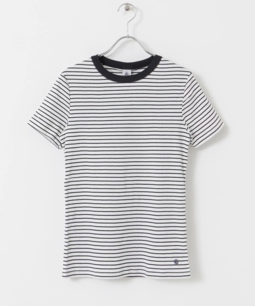 PETIT BATEAU（プチバトー）の「PETIT BATEAU　MC COL ROND（Tシャツ/カットソー・レディース・ブルー系その他/ホワイト系その他・X-SMALL/SMALL/MEDIUM）」の3枚目の写真