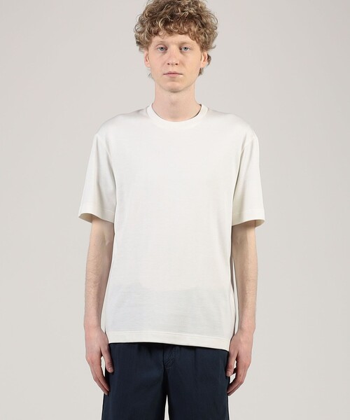 SUNSPEL（サンスペル）の「SUNSPEL コットンシルク クルーネックTシャツ（Tシャツ/カットソー・メンズ・ホワイト/ブラック・M/L）」の4枚目の写真