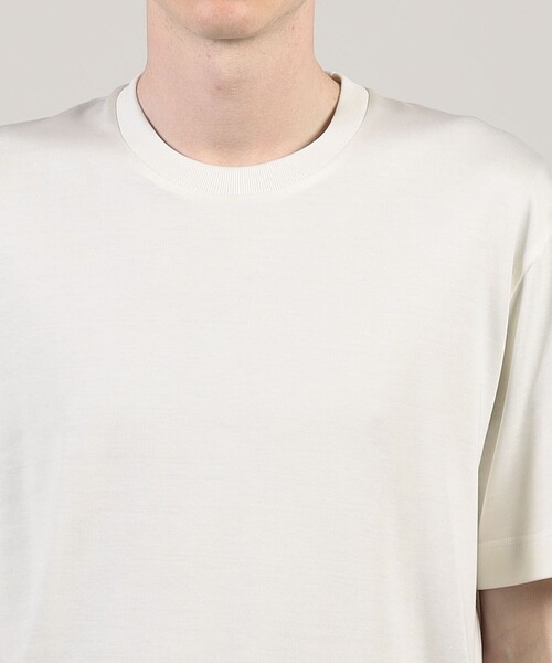 SUNSPEL（サンスペル）の「SUNSPEL コットンシルク クルーネックTシャツ（Tシャツ/カットソー・メンズ・ホワイト/ブラック・M/L）」の7枚目の写真