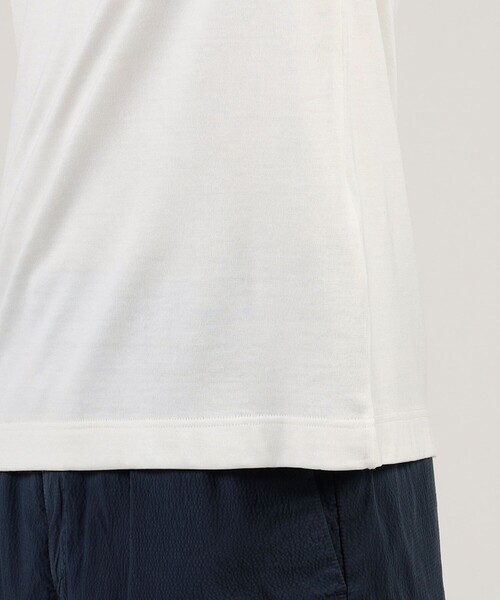 SUNSPEL（サンスペル）の「SUNSPEL コットンシルク クルーネックTシャツ（Tシャツ/カットソー・メンズ・ホワイト/ブラック・M/L）」の9枚目の写真