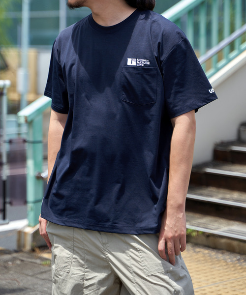 ikka(イッカ)の「URBAN NATURE LIFE アーバンネイチャーライフ ドライスピードポケTシャツ(Tシャツ/カットソー・メンズ・ベージュ/ネイビー/ホワイト/チャコールグレー・L/XL/M/S)」の4枚目の写真
