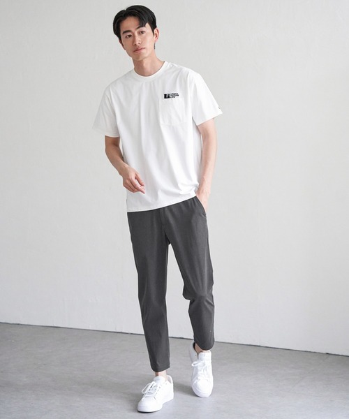 ikka(イッカ)の「URBAN NATURE LIFE アーバンネイチャーライフ ドライスピードポケTシャツ(Tシャツ/カットソー・メンズ・ベージュ/ネイビー/ホワイト/チャコールグレー・L/XL/M/S)」の5枚目の写真