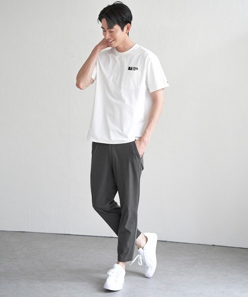 ikka(イッカ)の「URBAN NATURE LIFE アーバンネイチャーライフ ドライスピードポケTシャツ(Tシャツ/カットソー・メンズ・ベージュ/ネイビー/ホワイト/チャコールグレー・L/XL/M/S)」の6枚目の写真