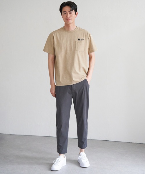ikka(イッカ)の「URBAN NATURE LIFE アーバンネイチャーライフ ドライスピードポケTシャツ(Tシャツ/カットソー・メンズ・ベージュ/ネイビー/ホワイト/チャコールグレー・L/XL/M/S)」の9枚目の写真