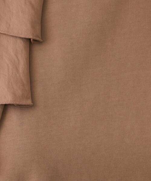 OPAQUE.CLIP（オペークドットクリップ）の「ショルダーフリルドッキングカットソー【UV/接触冷感/洗濯機洗い可】（Tシャツ/カットソー・レディース・ブラウン系/ブラック/ホワイト・42/36/38/40）」の15枚目の写真