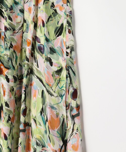 MICO COULIER(ミコクリエ)の「レーヨンティアードプリントシャツワンピース(ワンピース・レディース・グリーン系その他/ブルー系その他・38)」の7枚目の写真