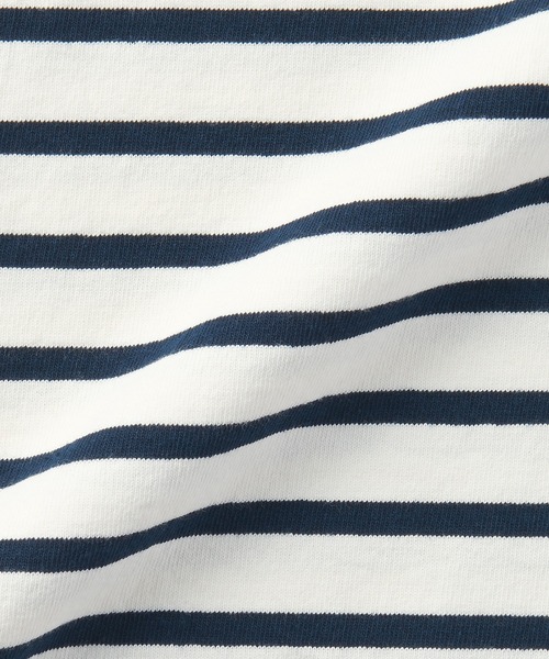 無印良品(ムジルシリョウヒン)の「紳士 洗いざらし太番手ボートネック五分袖Tシャツ(Tシャツ/カットソー・メンズ・カーキ系/ブラック系/ホワイト系/ネイビー系・L/M/S/XL)」の18枚目の写真