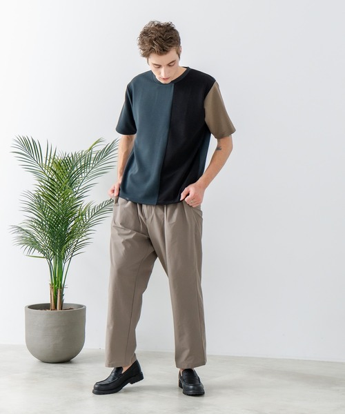 Blue Standard (ブルースタンダード)の「【Blue Standard:ブルースタンダード】ジョーゼットタックイージーパンツ 吸水速乾 接触冷感 UVカット(その他パンツ・メンズ・チャコールグレー/ブラック/ベージュ・MEDIUM/LARGE/X-LARGE)」の18枚目の写真