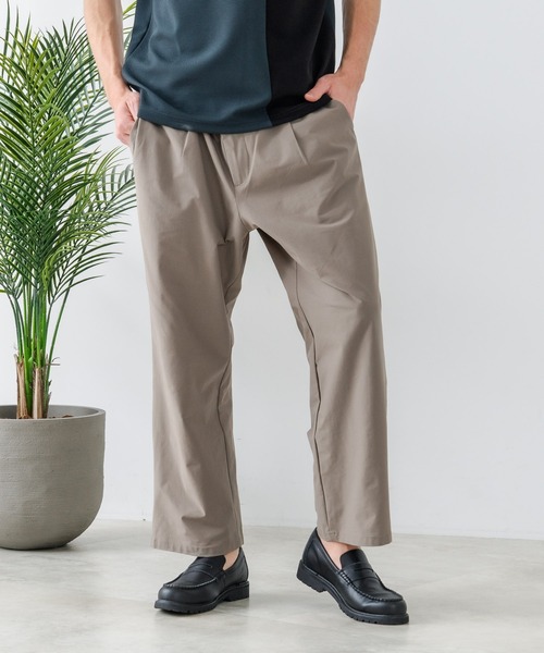 Blue Standard (ブルースタンダード)の「【Blue Standard:ブルースタンダード】ジョーゼットタックイージーパンツ 吸水速乾 接触冷感 UVカット(その他パンツ・メンズ・チャコールグレー/ブラック/ベージュ・MEDIUM/LARGE/X-LARGE)」の19枚目の写真