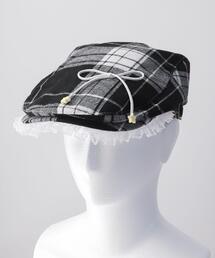 WEGO | WEGO/リボンフリルチェックハンチング(ハンチング/ベレー帽)