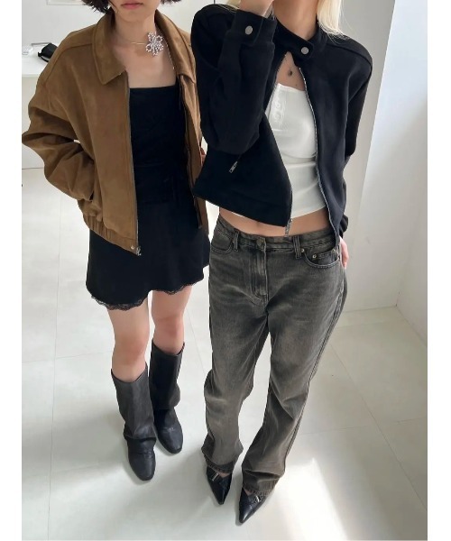 BLACKUP（ブラックアップ）の「[MADE] イージーヘンリーネックノースリーブ (カップ付き)（キャミソール・レディース・グレー/ブラック/アイボリー・MEDIUM/SMALL）」の12枚目の写真