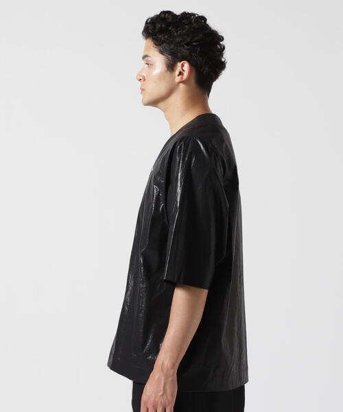 ROYAL FLASH(ロイヤルフラッシュ)の「A.F ARTEFACT/エーエフ・アーティファクト/Coating Baseball Shirts(シャツ/ブラウス・メンズ・ブラック・3/2)」の3枚目の写真