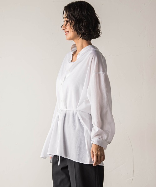 la.f…（ラエフ）の「【biyori】シアーシャツ≪洗濯機で洗える≫（シャツ/ブラウス・レディース・イエロー/キャメル/ホワイト/ブラック・9号）」の22枚目の写真