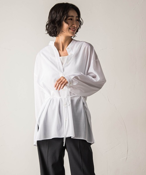 la.f…（ラエフ）の「【biyori】シアーシャツ≪洗濯機で洗える≫（シャツ/ブラウス・レディース・イエロー/キャメル/ホワイト/ブラック・9号）」の20枚目の写真