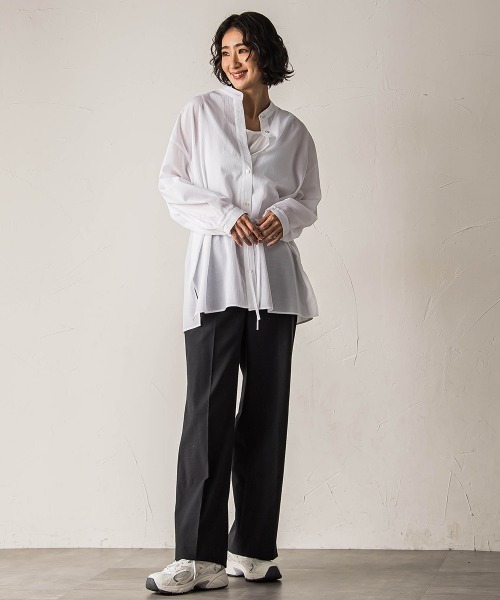 la.f…（ラエフ）の「【biyori】シアーシャツ≪洗濯機で洗える≫（シャツ/ブラウス・レディース・イエロー/キャメル/ホワイト/ブラック・9号）」の16枚目の写真
