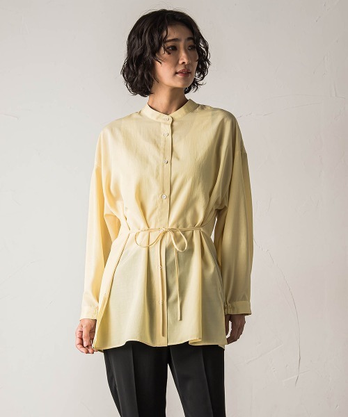 la.f…（ラエフ）の「【biyori】シアーシャツ≪洗濯機で洗える≫（シャツ/ブラウス・レディース・イエロー/キャメル/ホワイト/ブラック・9号）」の5枚目の写真
