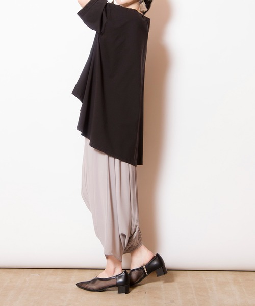 OSMOSIS（オズモーシス）の「バックフレアーTシャツ（Tシャツ/カットソー・レディース・ブラック/ホワイト/ブルー・ONE SIZE）」の22枚目の写真