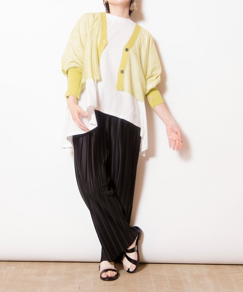 OSMOSIS（オズモーシス）の「バックフレアーTシャツ（Tシャツ/カットソー・レディース・ブラック/ホワイト/ブルー・ONE SIZE）」の9枚目の写真