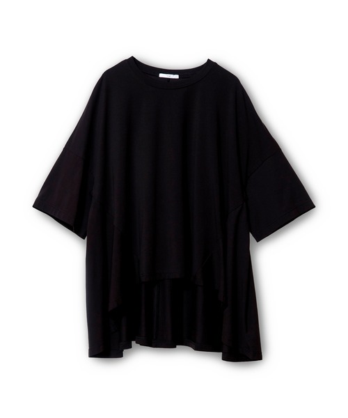 OSMOSIS（オズモーシス）の「バックフレアーTシャツ（Tシャツ/カットソー・レディース・ブラック/ホワイト/ブルー・ONE SIZE）」の4枚目の写真