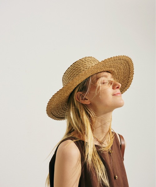 Rouge vif Anna(ルージュヴィフアンナ)の「麻混ノースリーブ後ろタックワンピース(ワンピース・レディース・ブラック/ブラウン・38/36)」の9枚目の写真