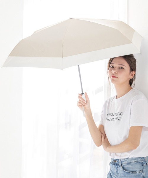 セール】UVカット 遮光 UPF50 2WAY 晴雨兼用 軽量 バイカラー