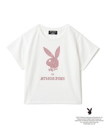 PLAYBOY | PLAYBOY x atmos pink Rhinestone T-shirt / プレイボーイ アトモス ピンク ラインストーン T シャツ 【SP】(Tシャツ/カットソー)