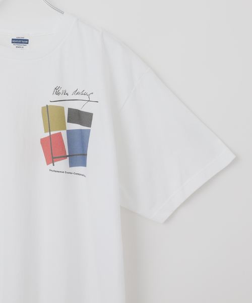 HEAR MY NAME（ヒアマイネーム）の「HEAR MY NAME別注 Theo van Doesburg / テオ・ファン・ドゥースブルフ TEE（Tシャツ/カットソー・メンズ・ホワイト・MEDIUM/LARGE）」の8枚目の写真