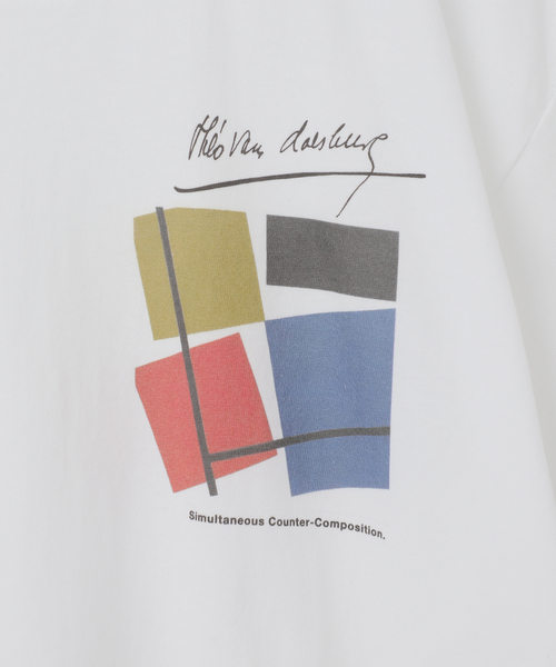 HEAR MY NAME（ヒアマイネーム）の「HEAR MY NAME別注 Theo van Doesburg / テオ・ファン・ドゥースブルフ TEE（Tシャツ/カットソー・メンズ・ホワイト・MEDIUM/LARGE）」の10枚目の写真