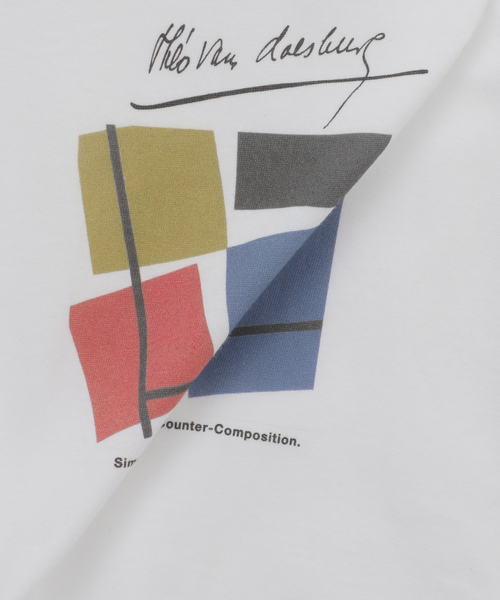 HEAR MY NAME（ヒアマイネーム）の「HEAR MY NAME別注 Theo van Doesburg / テオ・ファン・ドゥースブルフ TEE（Tシャツ/カットソー・メンズ・ホワイト・MEDIUM/LARGE）」の12枚目の写真