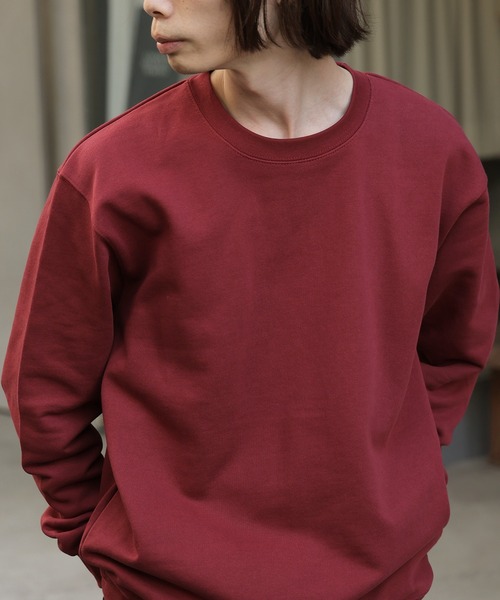 United Athle(ユナイテッドアスレ)の「【UNITED ATHLE】10.0oz クルーネックスウェット トレーナー 無地スウェット パイル地 リブ付(スウェット・メンズ・オリーブ/ライトブルー/ナチュラル/ライトピンク/カーキ/ミックスグレー/ブラック/バーガンディー/ダークブラウン/ホワイト・S/L/XL/M)」の10枚目の写真