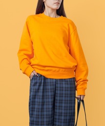 10.0oz クルーネックスウェット トレーナー 無地スウェット パイル地 リブ付 秋 秋服 冬服 2026年秋冬
