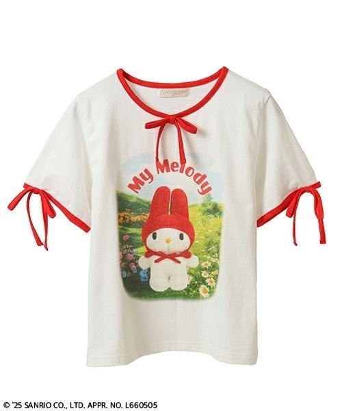 Candy Stripper(キャンディストリッパー)の「【MY MELODY】FANCY トップス(Tシャツ/カットソー・レディース・ピンク/ブラック/オフホワイト・FREE)」の14枚目の写真
