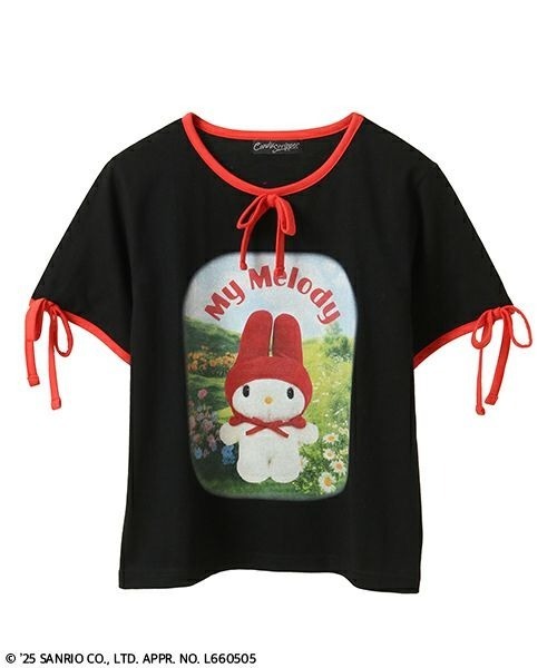 Candy Stripper(キャンディストリッパー)の「【MY MELODY】FANCY トップス(Tシャツ/カットソー・レディース・ピンク/ブラック/オフホワイト・FREE)」の16枚目の写真