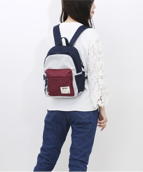 moz(モズ)の「moz モズ ZZEI-32 コンパクトリュック(バックパック/リュック・レディース・ネイビー/ブラック/ピンク系その他/その他・FREE)」の5枚目の写真