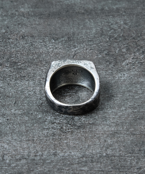 GILD(ギルド)の「GILD ギルド / Curved top atypical wide ring シルバー925エイティピカルワイドリング / G251-RI01(リング・メンズ・シルバー/プラチナム/ゴールド・21号/19号/17号/15号/13号)」の10枚目の写真