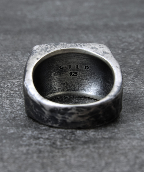 GILD(ギルド)の「GILD ギルド / Curved top atypical wide ring シルバー925エイティピカルワイドリング / G251-RI01(リング・メンズ・シルバー/プラチナム/ゴールド・21号/19号/17号/15号/13号)」の11枚目の写真