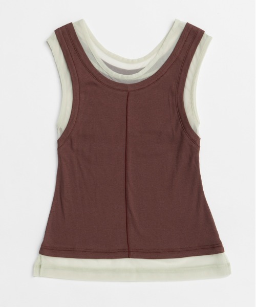 MAISON SPECIAL（メゾンスペシャル）の「Tulle Piping 2way Tank