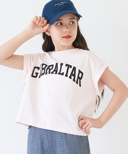 coca(coca)(コカ)の「キッズ 親子お揃い袖ロールアップロゴTシャツ(Tシャツ/カットソー・キッズ・ベージュ/その他1/ブラウン/ライトグレー/ネイビー/チャコール/ワイン/ライトピンク・140/150/120/130)」の6枚目の写真