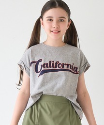 coca（coca） | キッズ　親子お揃い袖ロールアップロゴTシャツ(Tシャツ/カットソー)