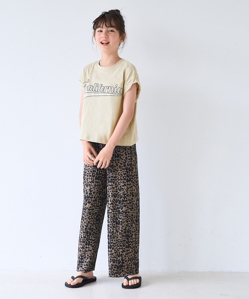 coca(coca)(コカ)の「キッズ 親子お揃い袖ロールアップロゴTシャツ(Tシャツ/カットソー・キッズ・ベージュ/その他1/ブラウン/ライトグレー/ネイビー/チャコール/ワイン/ライトピンク・140/150/120/130)」の9枚目の写真