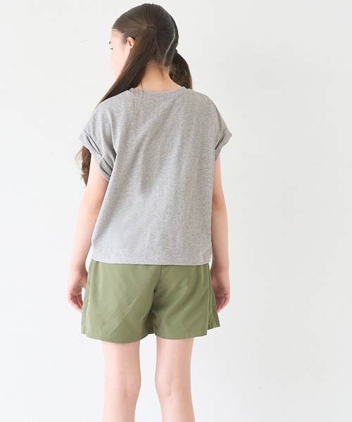 coca(coca)(コカ)の「キッズ 親子お揃い袖ロールアップロゴTシャツ(Tシャツ/カットソー・キッズ・ベージュ/その他1/ブラウン/ライトグレー/ネイビー/チャコール/ワイン/ライトピンク・140/150/120/130)」の15枚目の写真