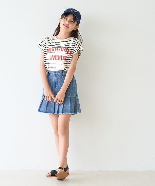 coca(coca)(コカ)の「キッズ 親子お揃い袖ロールアップロゴTシャツ(Tシャツ/カットソー・キッズ・ベージュ/その他1/ブラウン/ライトグレー/ネイビー/チャコール/ワイン/ライトピンク・140/150/120/130)」の17枚目の写真