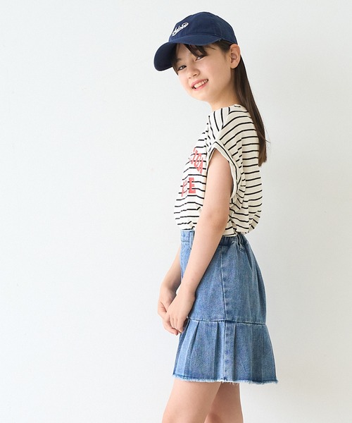 coca(coca)(コカ)の「キッズ 親子お揃い袖ロールアップロゴTシャツ(Tシャツ/カットソー・キッズ・ベージュ/その他1/ブラウン/ライトグレー/ネイビー/チャコール/ワイン/ライトピンク・140/150/120/130)」の18枚目の写真