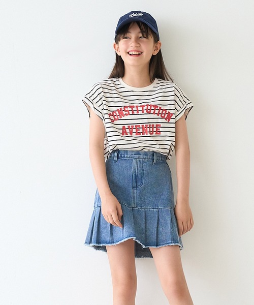 coca(coca)(コカ)の「キッズ 親子お揃い袖ロールアップロゴTシャツ(Tシャツ/カットソー・キッズ・ベージュ/その他1/ブラウン/ライトグレー/ネイビー/チャコール/ワイン/ライトピンク・140/150/120/130)」の20枚目の写真